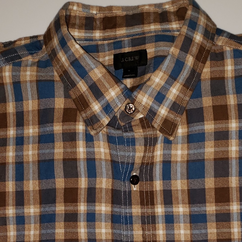 Men's J. Crew Long Sleeve Plaid Oxford Shirt